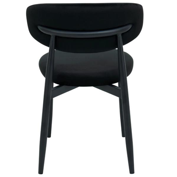 Scaun de bucătărie DecoPrim Meridian  Stofă/ Black Black photo 2