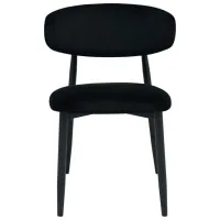 Scaun de bucătărie DecoPrim Meridian Stofă/ Black Black photo 4