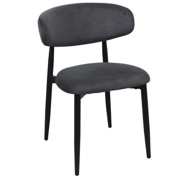 Scaun de bucătărie DecoPrim Meridian  Stofă/ Dark Gray Black photo 1