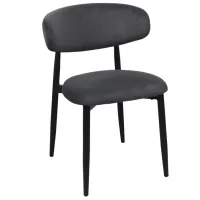 Scaun de bucătărie DecoPrim Meridian  Stofă/ Dark Gray Black