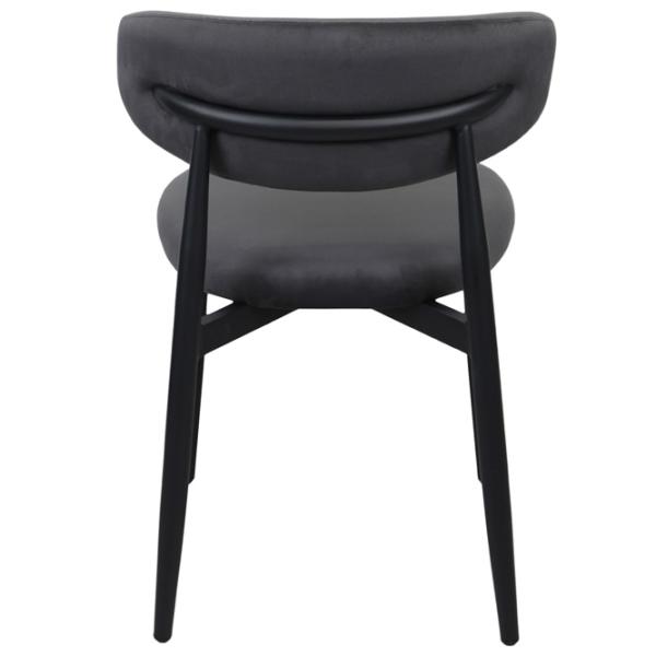 Scaun de bucătărie DecoPrim Meridian  Stofă/ Dark Gray Black photo 3