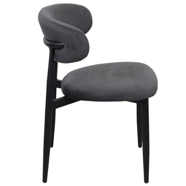 Scaun de bucătărie DecoPrim Meridian  Stofă/ Dark Gray Black photo 4