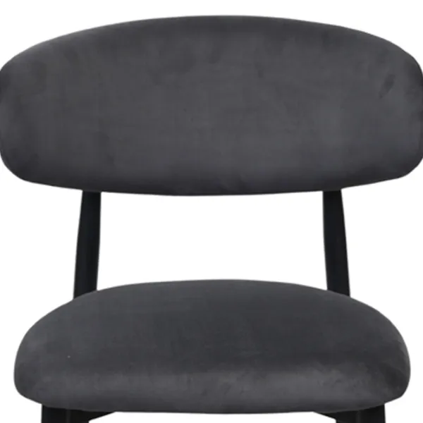 Scaun de bucătărie DecoPrim Meridian  Stofă/ Dark Gray Black photo 5