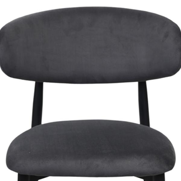 Scaun de bucătărie DecoPrim Meridian  Stofă/ Dark Gray Black photo 5