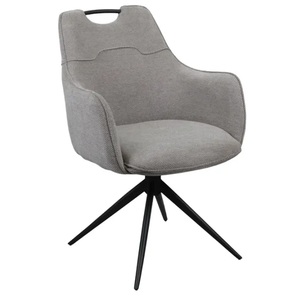Кухонный стул DecoPrim Albert  Пенополиуретан/ Серый Черный photo 1