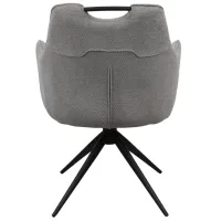 Scaun de bucătărie DecoPrim Albert Spumă poliuretanică/ Gray Black photo 4