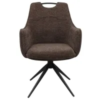 Scaun de bucătărie DecoPrim Albert Spumă poliuretanică/ Brown Black photo 2