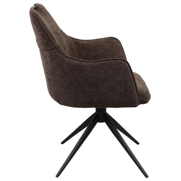 Scaun de bucătărie DecoPrim Albert  Spumă poliuretanică/ Brown Black photo 3