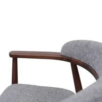 Scaun de bucătărie DecoPrim Midas Stofă/ Gray Brown photo 6