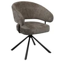 Scaun de bucătărie DecoPrim Vasco Țesătură/ Gray Black