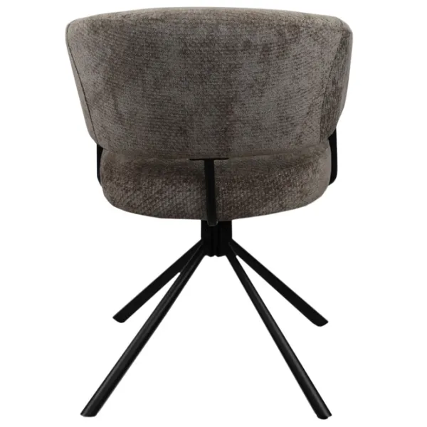 Scaun de bucătărie DecoPrim Vasco Țesătură/ Gray Black photo 4