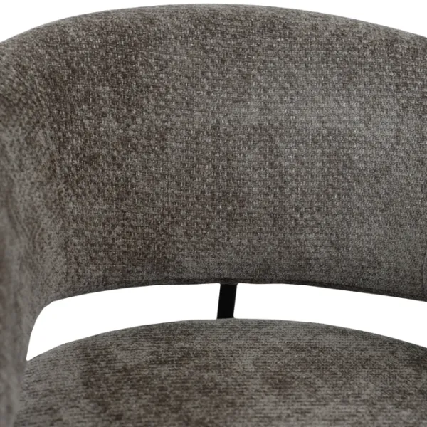 Scaun de bucătărie DecoPrim Vasco Țesătură/ Gray Black photo 5