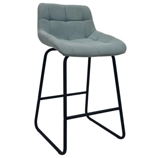 Scaun de bar DecoPrim CFS Hoker Catifea / Metal / Light Blue photo 1