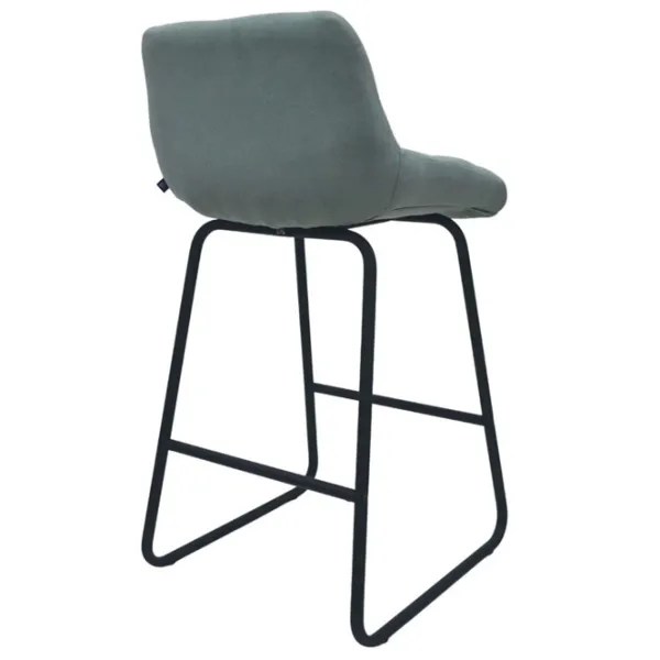 Scaun de bar DecoPrim CFS Hoker Catifea / Metal / Light Blue photo 2