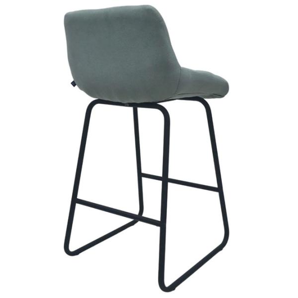 Scaun de bar DecoPrim CFS Hoker Catifea / Metal / Light Blue photo 2