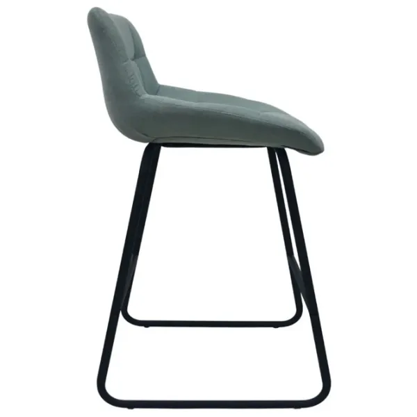 Scaun de bar DecoPrim CFS Hoker Catifea / Metal / Light Blue photo 3