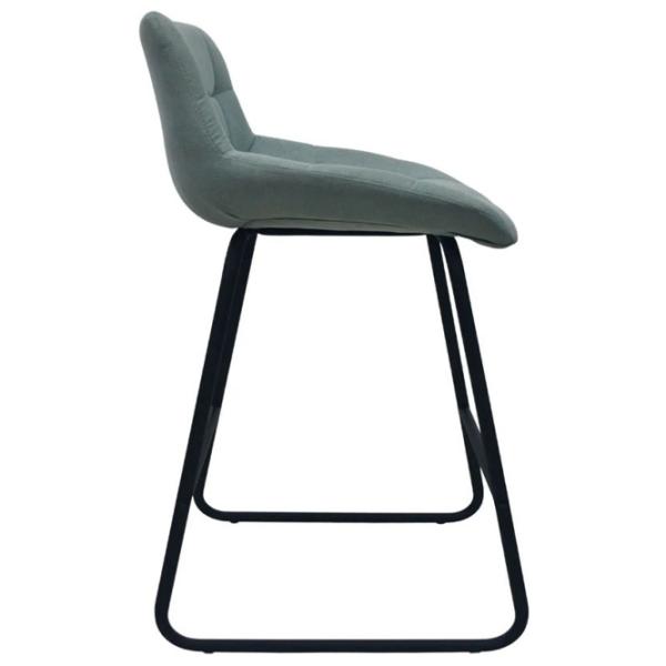 Scaun de bar DecoPrim CFS Hoker Catifea / Metal / Light Blue photo 3