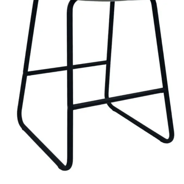 Scaun de bar DecoPrim CFS Hoker Catifea / Metal / Light Blue photo 5