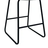Scaun de bar DecoPrim CFS Hoker Catifea / Metal / Light Blue photo 5