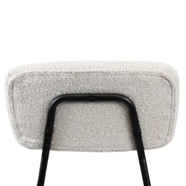 Scaun de bar DecoPrim Greg Catifea / Metal / Beige photo 8