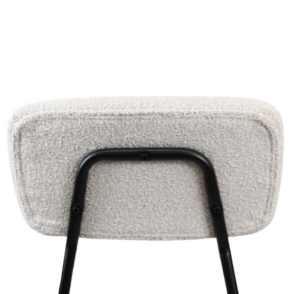 Scaun de bar DecoPrim Greg Catifea / Metal / Beige photo 8