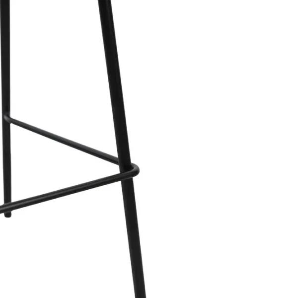 Scaun de bar DecoPrim Greg Catifea / Metal / Beige photo 9