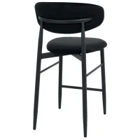 Барный стул DecoPrim Meridian Текстиль / Металл / Черный photo 4