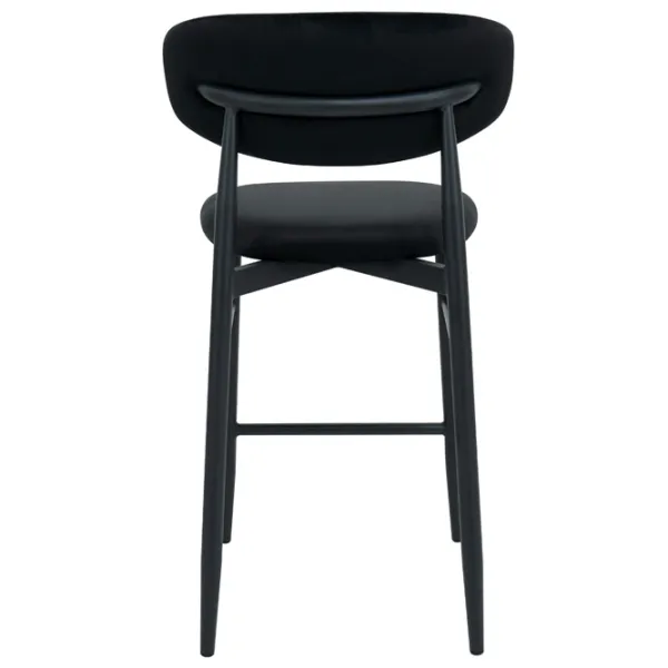 Scaun de bar DecoPrim Meridian  Textil / Metal / Black photo 5
