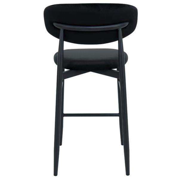 Scaun de bar DecoPrim Meridian  Textil / Metal / Black photo 5