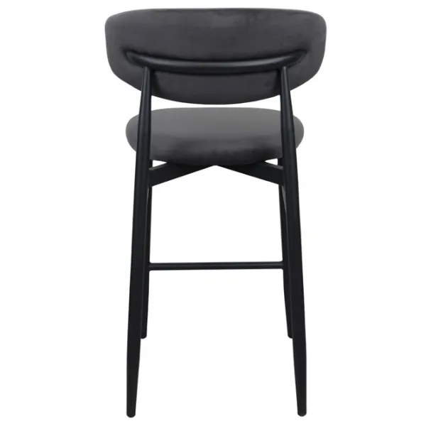 Scaun de bar DecoPrim Meridian  Textil / Metal / Gray photo 4