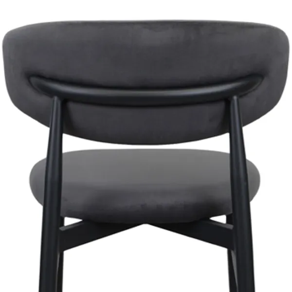 Scaun de bar DecoPrim Meridian  Textil / Metal / Gray photo 5