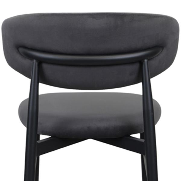 Scaun de bar DecoPrim Meridian  Textil / Metal / Gray photo 5