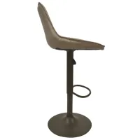 Scaun de bar Deco SB-39 Piele eco / Metal / Beige photo 2
