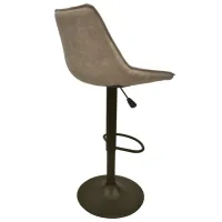 Scaun de bar Deco SB-39 Piele eco / Metal / Beige photo 3