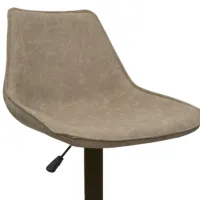 Scaun de bar Deco SB-39 Piele eco / Metal / Beige photo 4