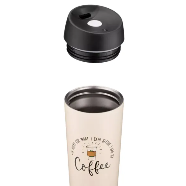 Cană termo Ardesto Coffee Time Travel Mug Beige 0.45l photo 3