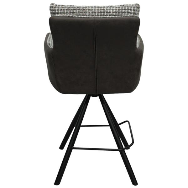 Scaun de bar DecoPrim Santo Catifea / Metal / Dark Brown photo 4