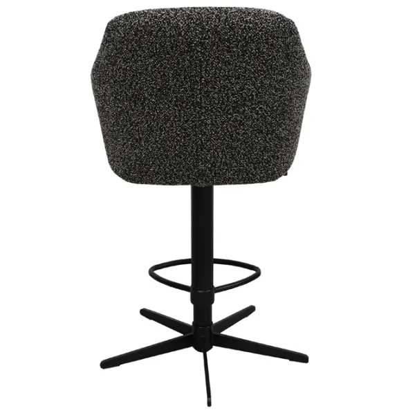 Scaun de bar DecoPrim Santi Catifea / Metal / Gray photo 2
