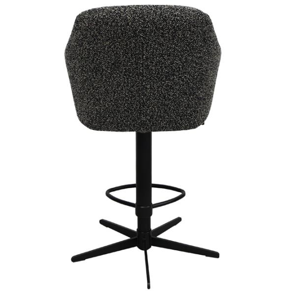 Scaun de bar DecoPrim Santi Catifea / Metal / Gray photo 2