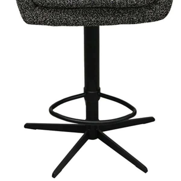 Scaun de bar DecoPrim Santi Catifea / Metal / Gray photo 5