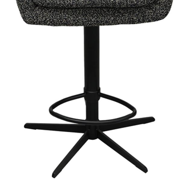 Scaun de bar DecoPrim Santi Catifea / Metal / Gray photo 5