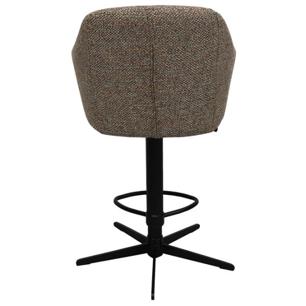Scaun de bar DecoPrim Santi Catifea / Metal / Beige photo 3