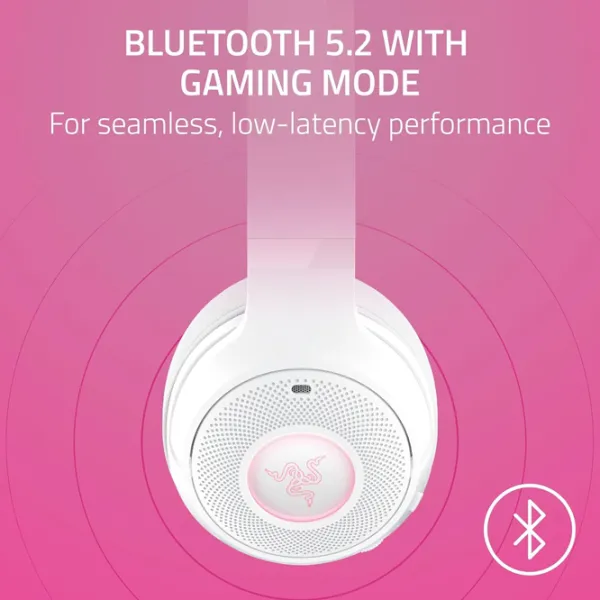 Наушники Razer Kraken Kitty Edition V2 Quartz Pink Белый Беспроводные/ Игровой photo 6