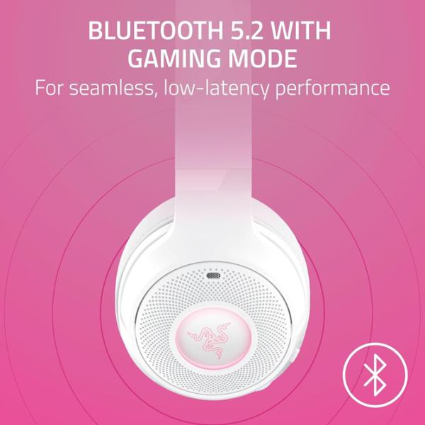 Наушники Razer Kraken Kitty Edition V2 Quartz Pink Белый Беспроводные/ Игровой photo 6