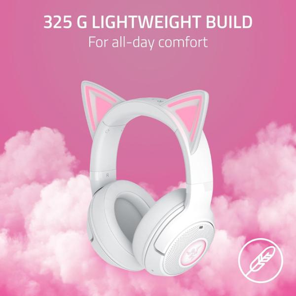 Наушники Razer Kraken Kitty Edition V2 Quartz Pink Белый Беспроводные/ Игровой photo 9