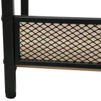 Etajeră DecoPrim Brick 187 x 60 x 28 cm / Metal / Black photo 7