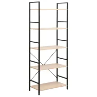 Стеллаж DecoPrim Columbus 5 158 x 63 x 30см cm / Металл / Black
