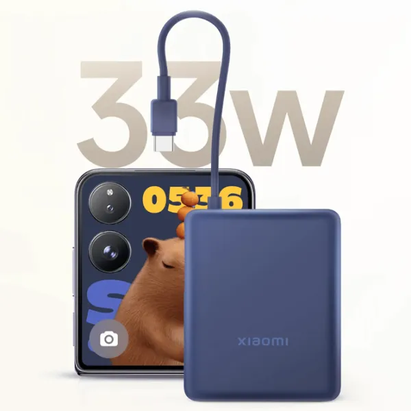 Power Bank Xiaomi Integrated Cable 10000 мАч/ Голубой лед photo 5