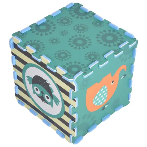 Covoraș puzzle Moni Elephant & Owl EVA / 1+ photo 3