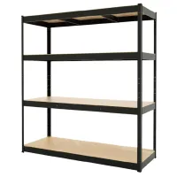 Etajeră Xenos PowerLine Black / MDF photo 2